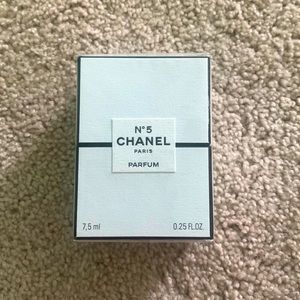 Chanel number five the .25 ounce and it is still packaged and in mint condition.